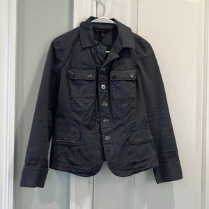 Petite Navy White House Black Market Jacket